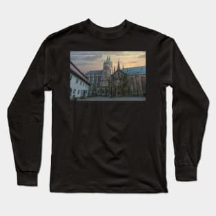 Gothic cathedral or Erfurter Dom in Erfurt, Germany Long Sleeve T-Shirt